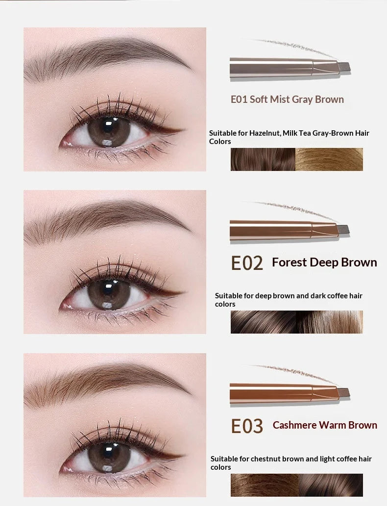 Eyebrow Pencil - Precise Fill And Shape Eyebrow Defining Pencil - Hair-Like Strokes - Long-Lasting - Smudge-Proof - Waterproof