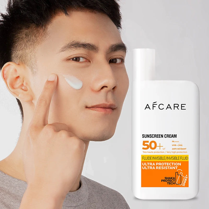 Sunscreen Cream SPF 50+ Long-Lasting UV Protection Facial Sun Block Refreshing Moisturizing Isolation Lotion for Skin Care