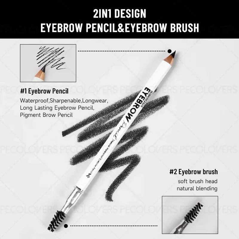 1PC Eyebrow Pencil, Fill Eyebrow Gaps, Waterproof and Sweatproof, Long-lasting, Hair-fluid Eyebrows, Eyebrow Cosmetics