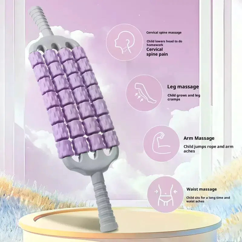 Flexible Muscle Massage Roller For Leg Back Body Relaxation Portable Yoga Deep Tissue Knobbed Roller Fitness Recovery Tool