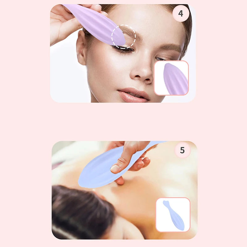 Face Roller For Face And Eye Face Beauty Roller Skin Care Tools Gua Sha Face Massage Silicone Face Roller Beauty