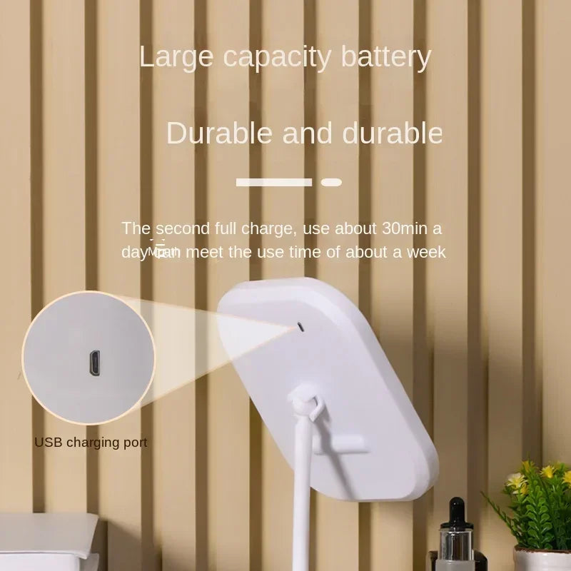 LED Lighted Makeup Mirror, Portable Vanity Mirror with Dimmable Light