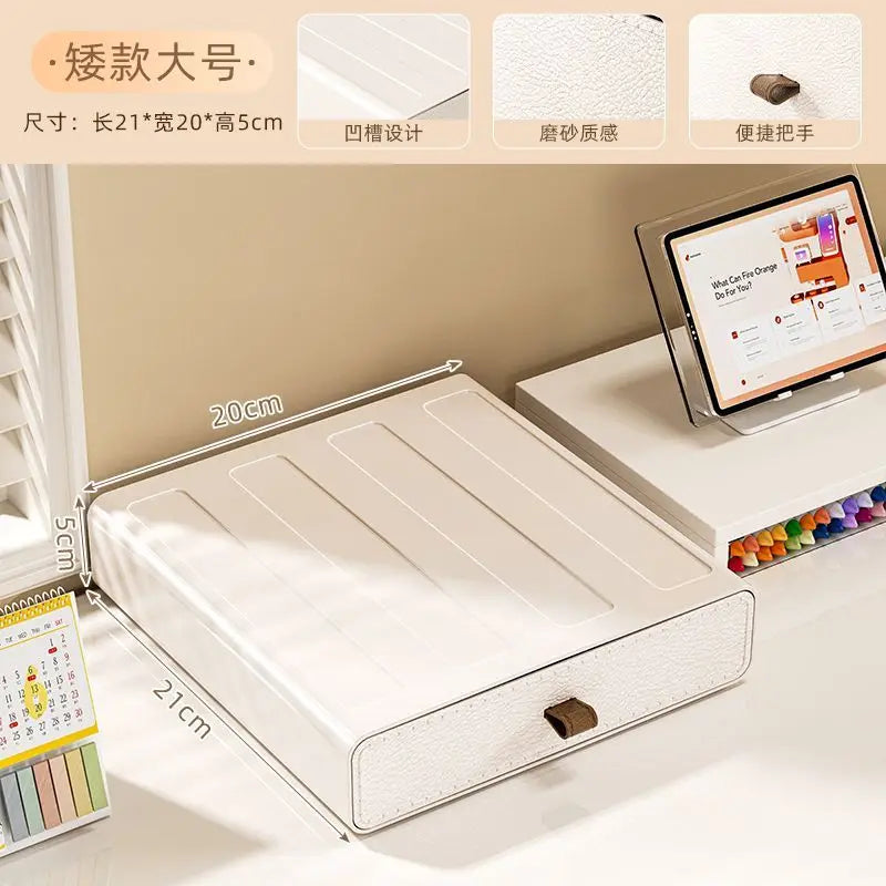 Cream Style Desktop Organizer Living Room Sundry Items Organizer Boxes Desktop Makeup Organizer Stationery Organizers Gift