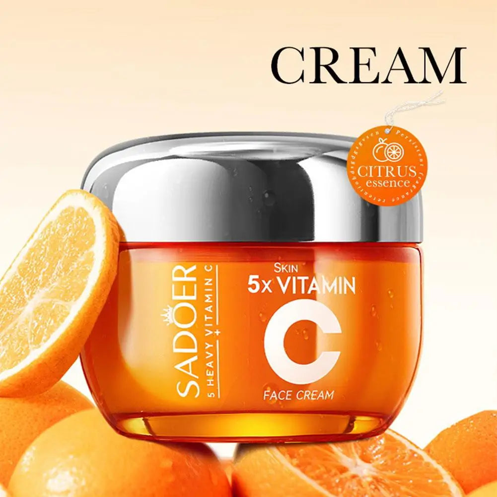 Vitamin C Skincare Travel Skincare Toner+ Serum+Face Cream Moisturizing Brightening Hydrating Facial Serum Face Care Set
