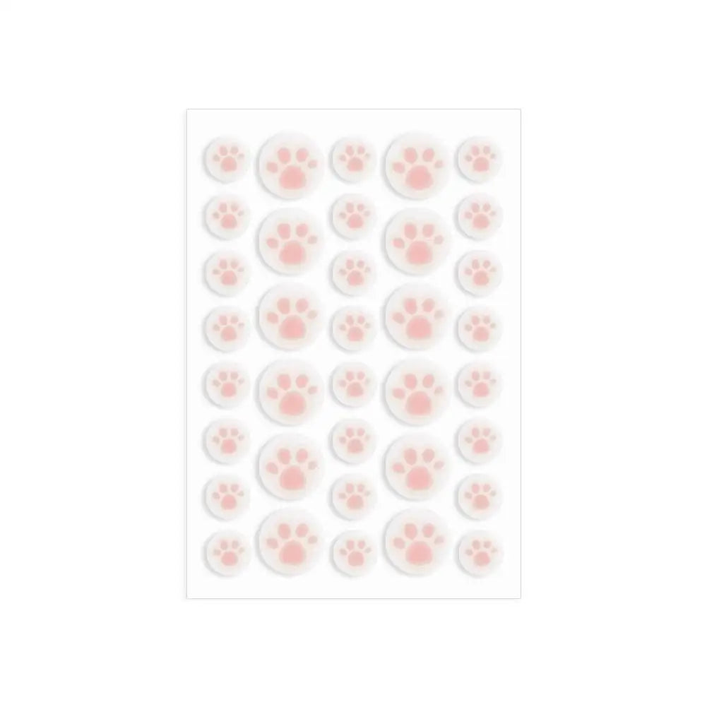 Hydrocolloid Acne Pimple Patch 36 Counts Cute Cat Paws Shaped Acne Absorbing Cover Patch, Invisible For Acne Dots