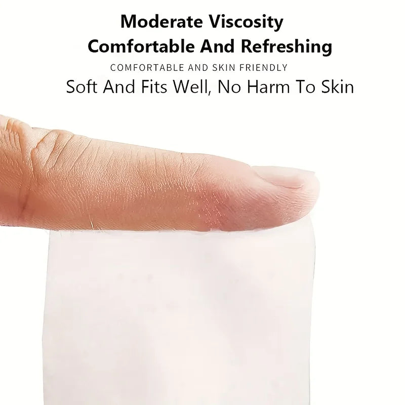 Reusable Silicone Face Mask Patches - Adhesive Hypoallergenic Gel for Forehead, Lips, Eyes & Under Eye - Sleep-Friendly Facial