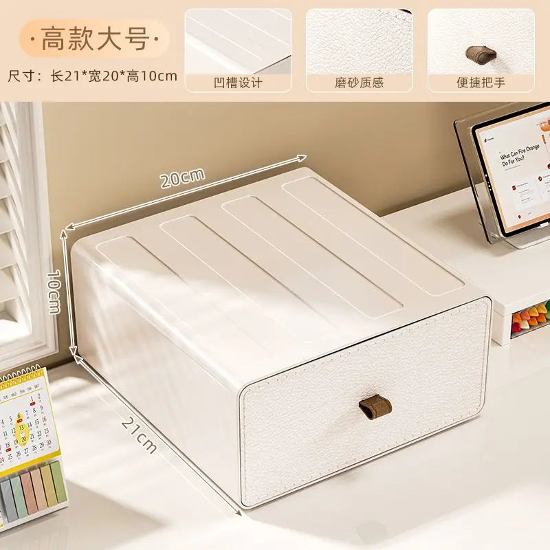 Cream Style Desktop Organizer Living Room Sundry Items Organizer Boxes Desktop Makeup Organizer Stationery Organizers Gift