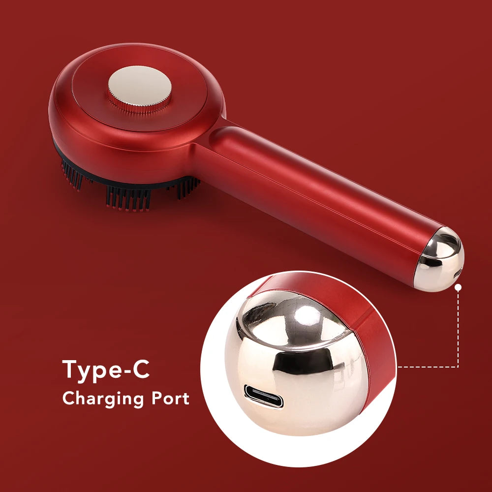 Electric Scalp Massage Comb for Growth Scalp Oil Applicator Hair Care 660nm Red Light Head Massager Improve Hair Loss Brush