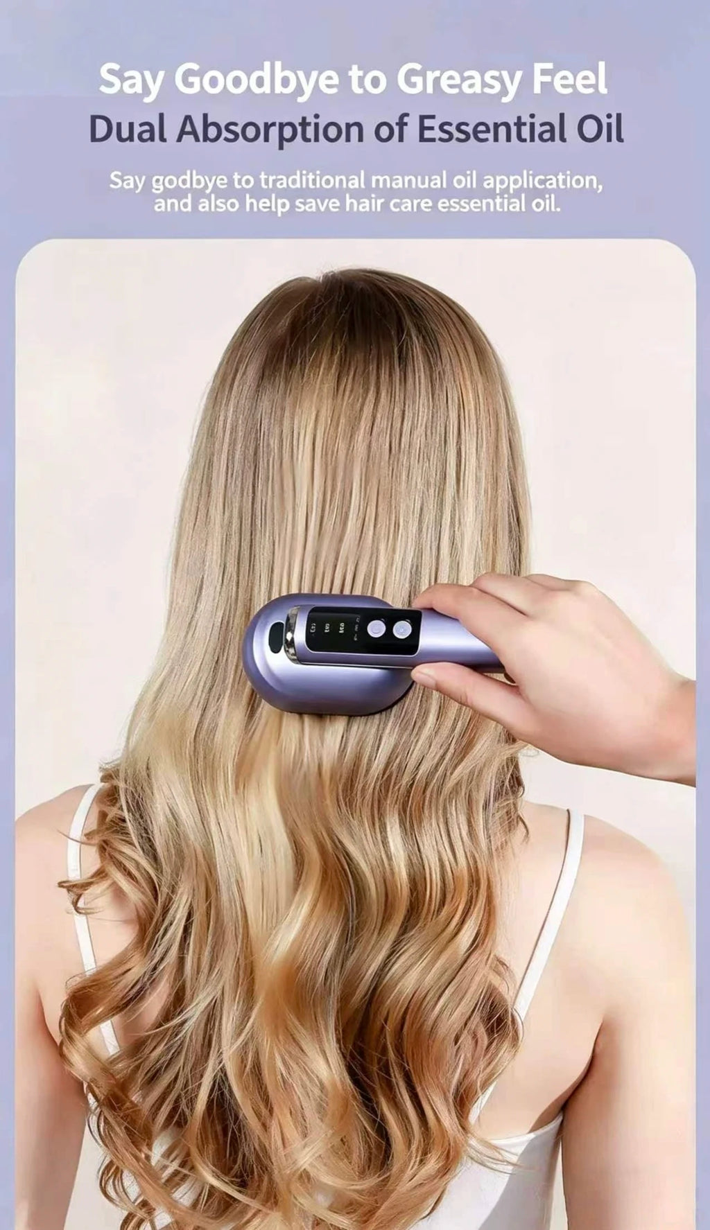 Electric Vibration Scalp Massager Comb Wireless Essential Oil Spraying Hair Care Brush Portable Head Massage Device