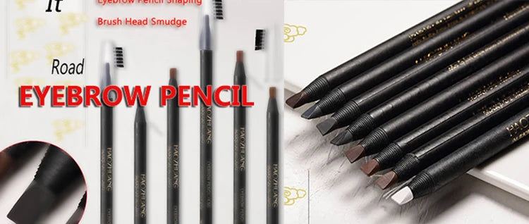 Eyebrow Pencil Cosmetic China High Quality Professional Waterproof Original Brown Makeup Beauty Pencil Natural Long-Lasting